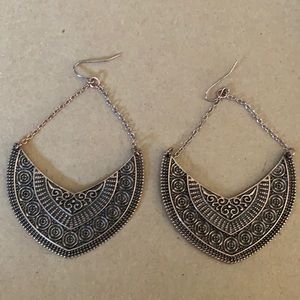 Brass with Black Parklane earrings